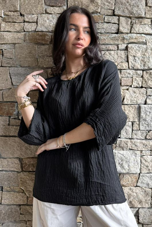 Cova Santa Relaxed Top Black -